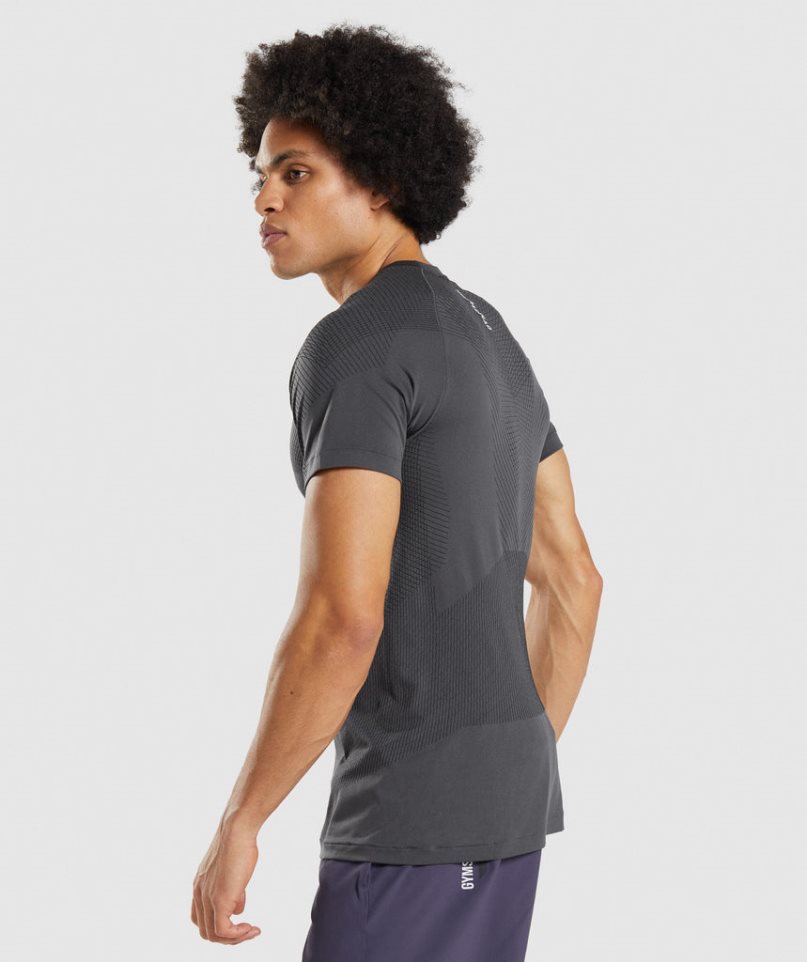 Men's Gymshark Apex Seamless T-Shirts Black | CA 173N60